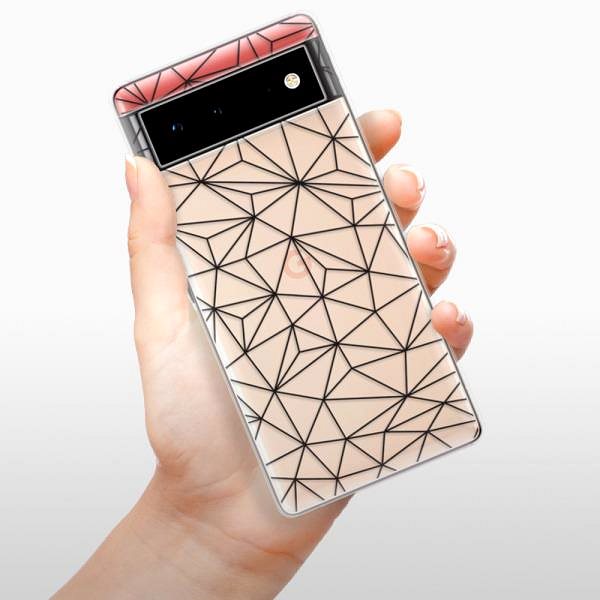 Kryt na mobil iSaprio Abstract Triangles 03 black pre Google Pixel 6 5G ...