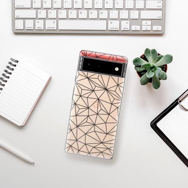 Kryt na mobil iSaprio Abstract Triangles 03 black pre Google Pixel 6 5G ...