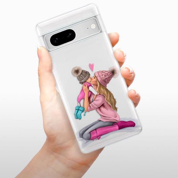 Kryt na mobil iSaprio Kissing Mom pro Blond and Girl na Google Pixel 7 5G ...