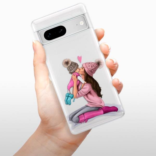Kryt na mobil iSaprio Kissing Mom Brunette and Girl pre Google Pixel 7 5G ...