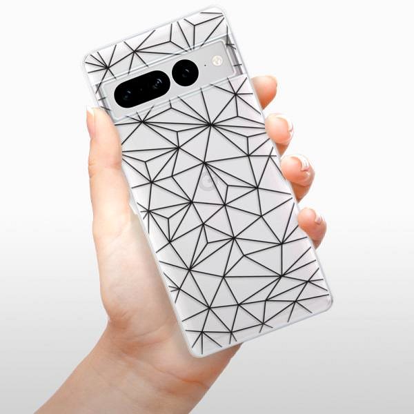 Kryt na mobil iSaprio Abstract Triangles 03 black pre Google Pixel 7 Pro 5G ...