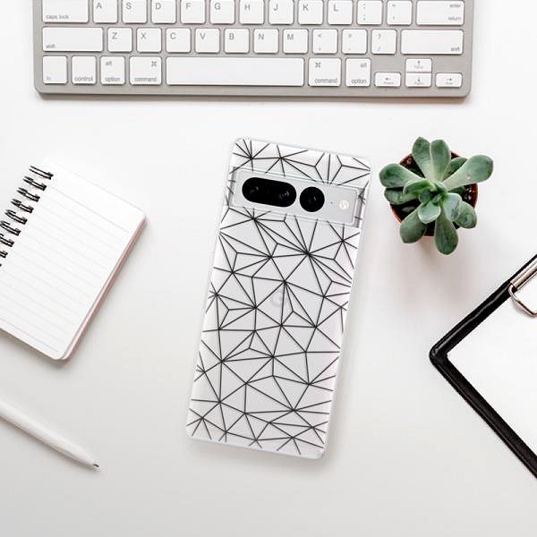 Kryt na mobil iSaprio Abstract Triangles 03 black pre Google Pixel 7 Pro 5G ...