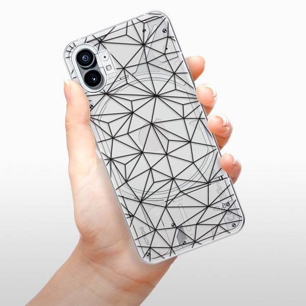 Kryt na mobil iSaprio Abstract Triangles 03 black pre Nothing Phone 1 ...