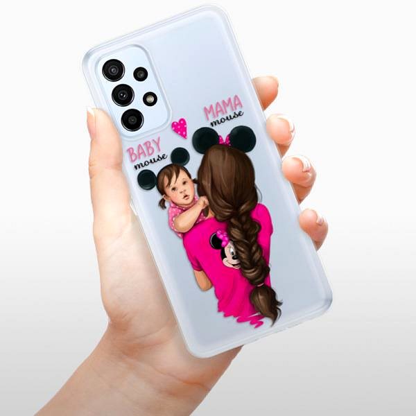Kryt na mobil iSaprio Mama Mouse Brunette and Girl pre Samsung Galaxy A23/A23 5G ...