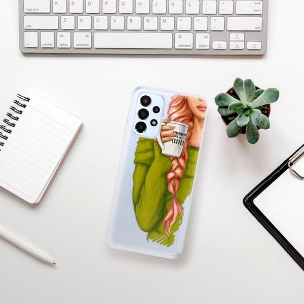 Kryt na mobil iSaprio My Coffe and Redhead Girl na Samsung Galaxy A23/A23 5G ...
