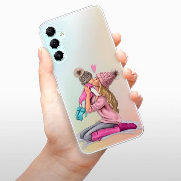 Kryt na mobil iSaprio Kissing Mom Blond and Girl pre Samsung Galaxy A34 5G ...