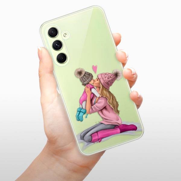 Kryt na mobil iSaprio Kissing Mom Blond and Girl pre Samsung Galaxy A54 5G ...