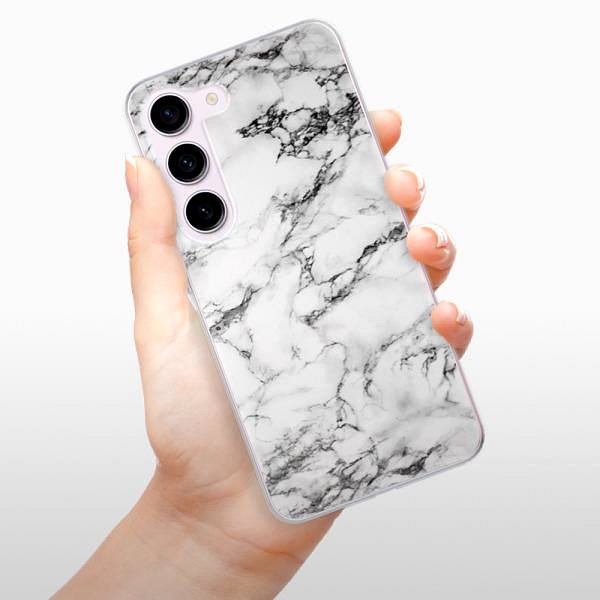 Kryt na mobil iSaprio White Marble 01 pro Samsung Galaxy S23 5G ...