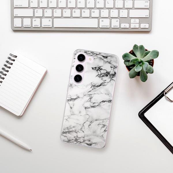 Kryt na mobil iSaprio White Marble 01 pro Samsung Galaxy S23 5G ...