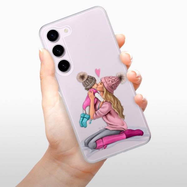 Kryt na mobil iSaprio Kissing Mom Blond and Girl pre Samsung Galaxy S23 5G ...