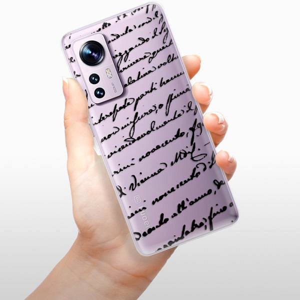 Kryt na mobil iSaprio Handwriting 01 black pre Xiaomi 12/12X ...