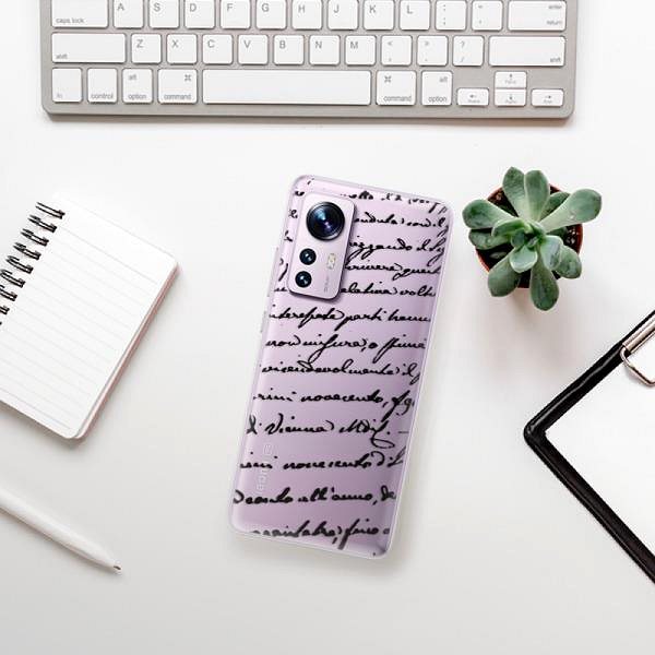 Kryt na mobil iSaprio Handwriting 01 black pre Xiaomi 12/12X ...