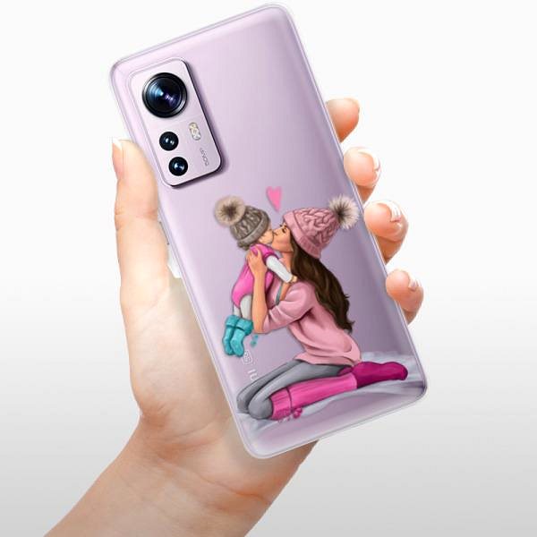 Kryt na mobil iSaprio Kissing Mom Brunette and Girl pre Xiaomi 12/12X ...