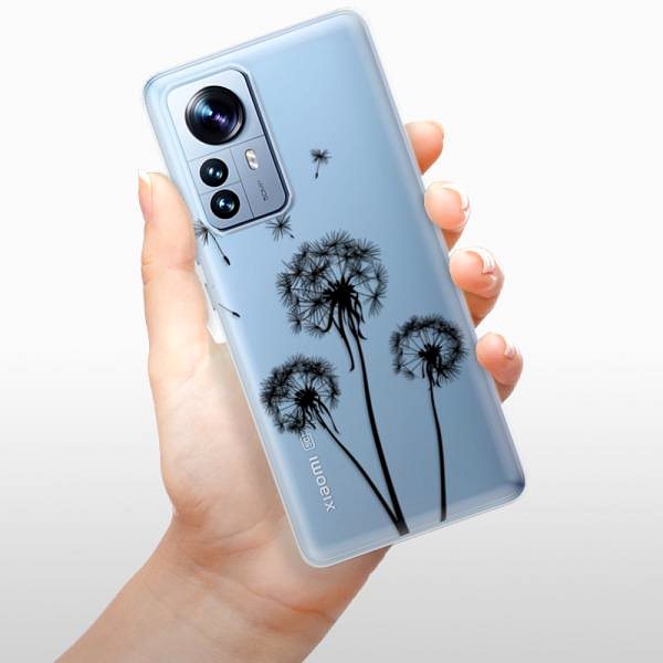 Kryt na mobil iSaprio Three Dandelions black pre Xiaomi 12 Pro ...