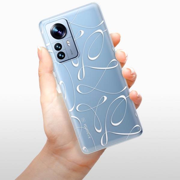 Kryt na mobil iSaprio Fancy pro white na Xiaomi 12 Pro ...