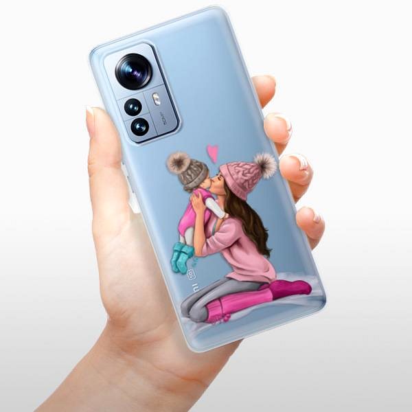 Kryt na mobil iSaprio Kissing Mom Brunette and Girl pre Xiaomi 12 Pro ...