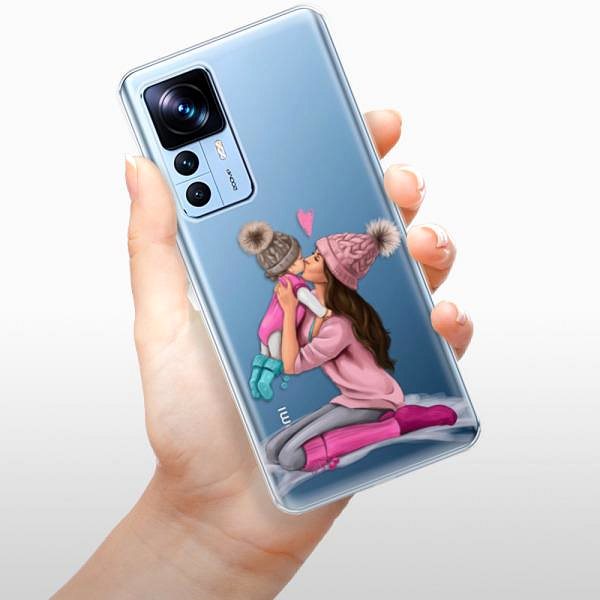 Kryt na mobil iSaprio Kissing Mom Brunette and Girl pre Xiaomi 12T/12T Pro ...