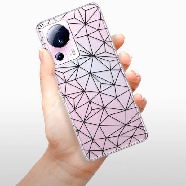 Kryt na mobil iSaprio Abstract Triangles 03 pro black na Xiaomi 13 Lite ...