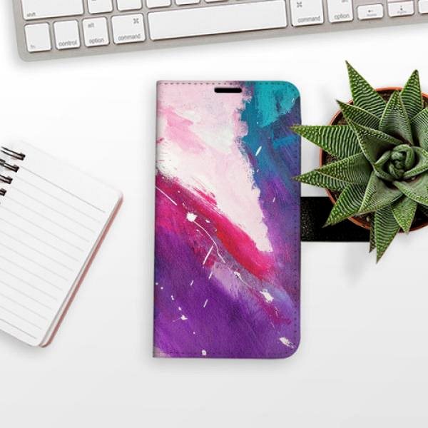 Kryt na mobil iSaprio flip pouzdro Abstract Paint 05 pro Huawei P20 Lite ...
