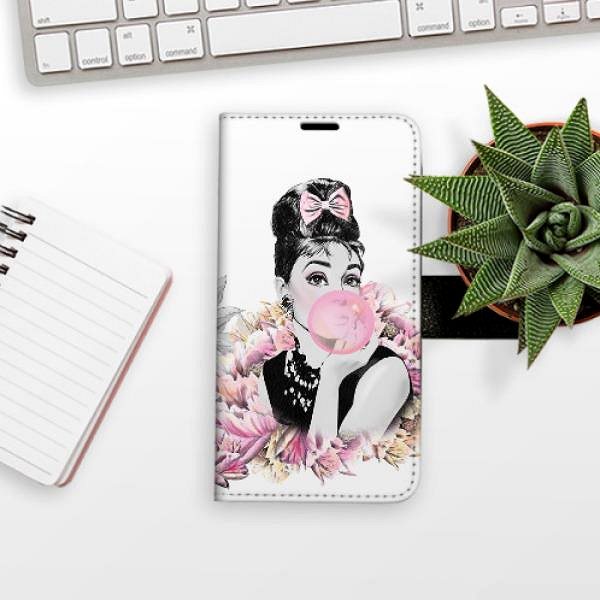 Kryt na mobil iSaprio flip puzdro Girl with bubble pre Huawei P20 Lite ...