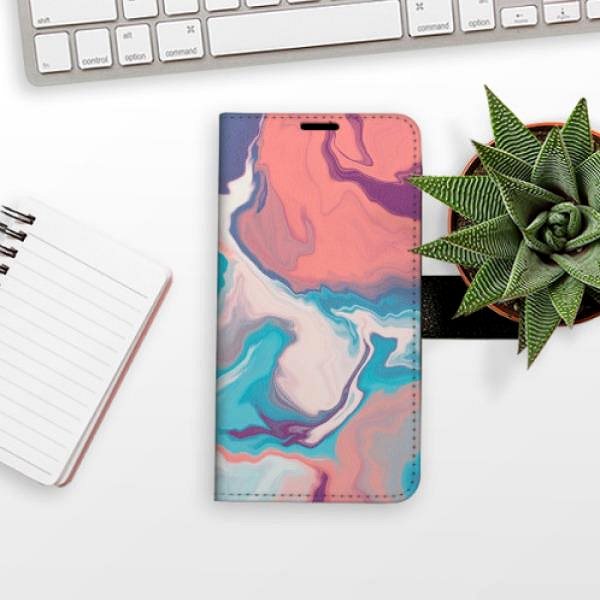 Kryt na mobil iSaprio flip puzdro Abstract Paint 06 pre Huawei P30 Lite ...