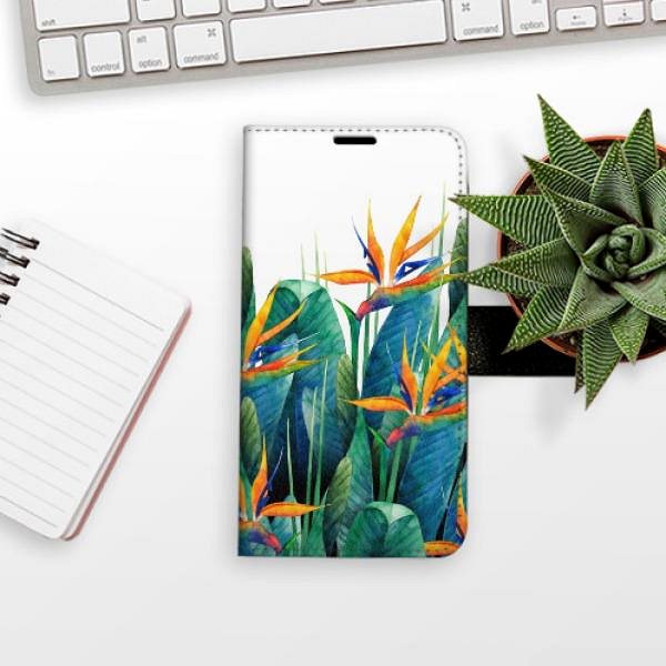 Kryt na mobil iSaprio flip puzdro Exotic Flowers 02 na Huawei P40 Lite ...