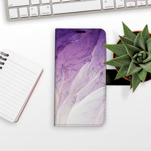 Kryt na mobil iSaprio flip puzdro Purple Paint na Huawei P40 Lite ...