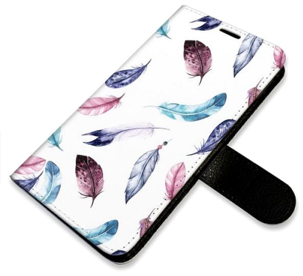 Kryt na mobil iSaprio flip puzdro Colorful Feathers na iPhone 11 ...