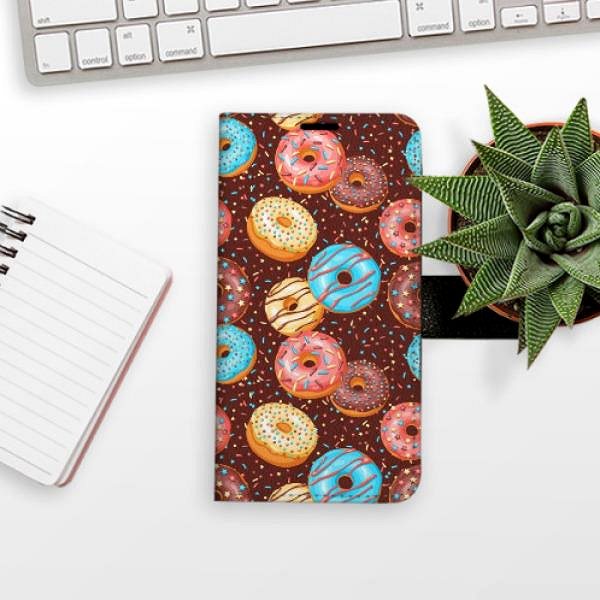 Kryt na mobil iSaprio flip puzdro Donuts Pattern pre iPhone 12 mini ...