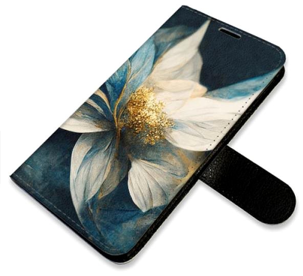 Kryt na mobil iSaprio flip puzdro Gold Flowers pre iPhone 12 mini ...