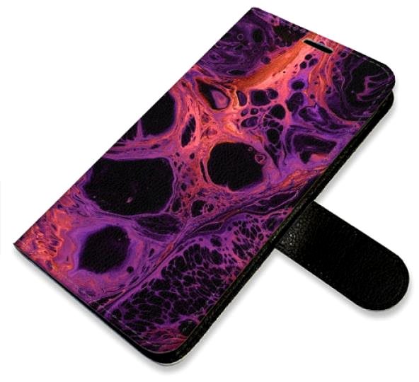 Kryt na mobil iSaprio flip puzdro Abstract Dark 02 pre iPhone 12/12 Pro ...