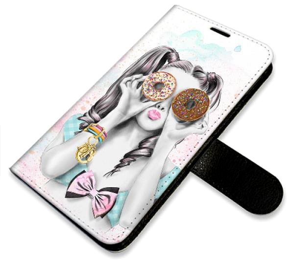 Kryt na mobil iSaprio flip puzdro Donut Worry Girl pre iPhone 12/12 Pro ...