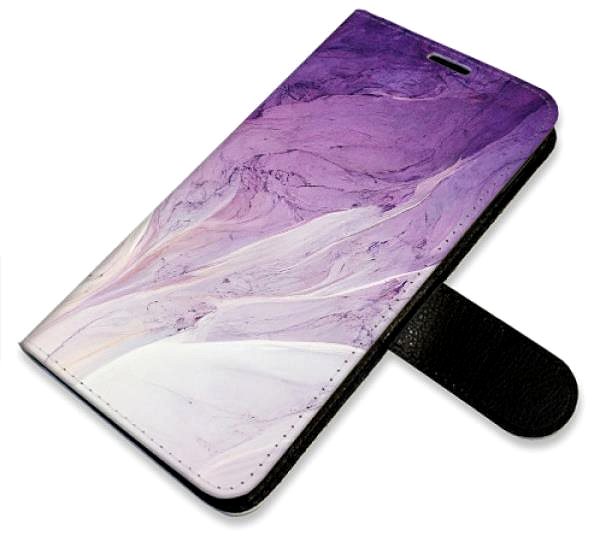 Kryt na mobil iSaprio flip puzdro Purple Paint pre iPhone 12/12 Pro ...