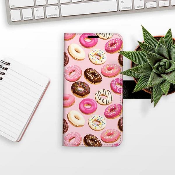 Kryt na mobil iSaprio flip puzdro Donuts Pattern 03 pre iPhone 13 ...