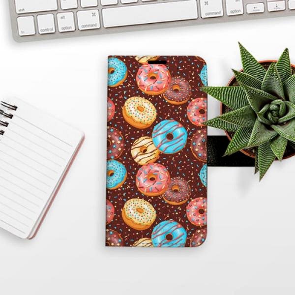 Kryt na mobil iSaprio flip puzdro Donuts Pattern na iPhone 13 ...