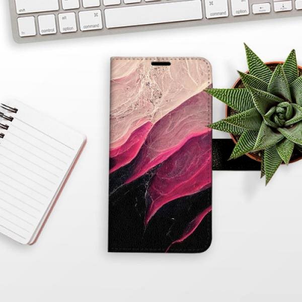 Kryt na mobil iSaprio flip puzdro BlackPink Marble pre iPhone 13 mini ...