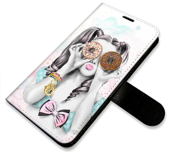 Kryt na mobil iSaprio flip puzdro Donut Worry Girl pre iPhone 13 Pro ...