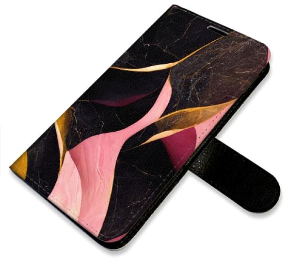 Kryt na mobil iSaprio flip puzdro Gold Pink Marble 02 pre iPhone 13 Pro ...