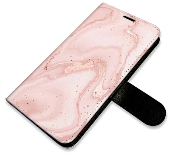 Kryt na mobil iSaprio flip puzdro RoseGold Marble na iPhone 13 Pro ...