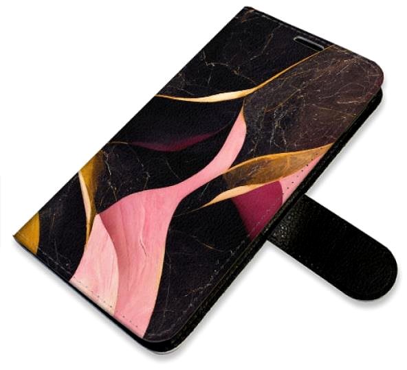 Kryt na mobil iSaprio flip puzdro Gold Pink Marble 02 pre iPhone 14 ...