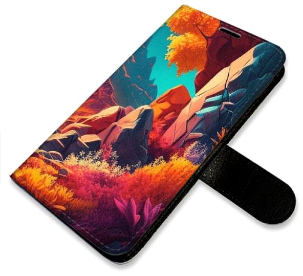 Kryt na mobil iSaprio flip puzdro Colorful Mountains pre iPhone 14 ...