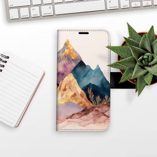 Kryt na mobil iSaprio flip puzdro Beautiful Mountains pre iPhone 14 Plus ...