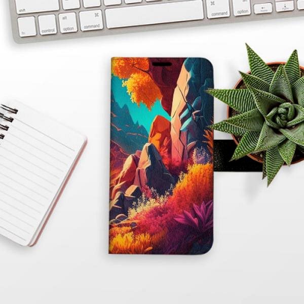 Kryt na mobil iSaprio flip puzdro Colorful Mountains pre iPhone 14 Pro ...