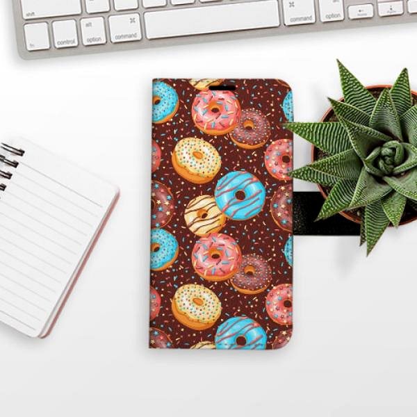 Kryt na mobil iSaprio flip puzdro Donuts Pattern na iPhone 14 Pro Max ...