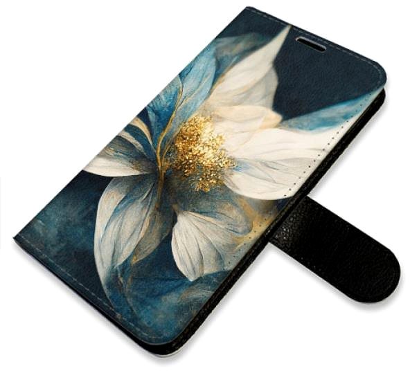 Kryt na mobil iSaprio flip puzdro Gold Flowers pre iPhone 6/6S ...
