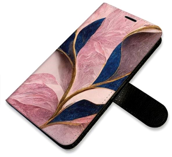 Kryt na mobil iSaprio flip puzdro Pink Leaves pre iPhone 6/6S ...