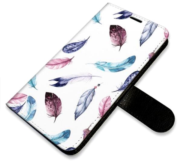 Kryt na mobil iSaprio flip puzdro Colorful Feathers pre iPhone 7 Plus ...