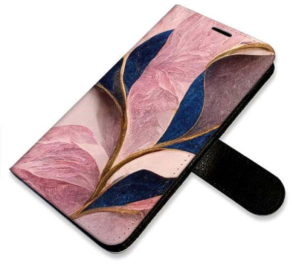 Kryt na mobil iSaprio flip puzdro Pink Leaves pre iPhone 7/8/SE 2020 ...