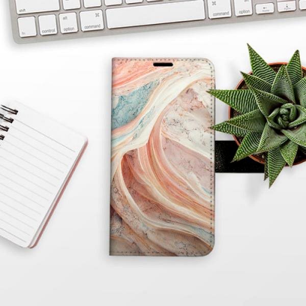 Kryt na mobil iSaprio flip puzdro Colour Marble pre iPhone X/XS ...