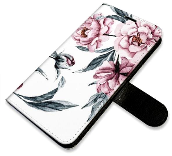 Kryt na mobil iSaprio flip puzdro Pink Flowers pre iPhone X/XS ...